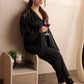 Cute Printed Satin Pajama Set