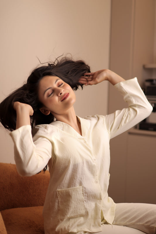 Ivory Soft Lounge Pajama Set