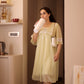 Buttercream Sheer Lounge Nightdress