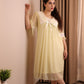 Buttercream Sheer Lounge Nightdress
