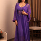 Royal Violet Sheer Lace Nightwear Set