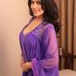 Royal Violet Sheer Lace Nightwear Set